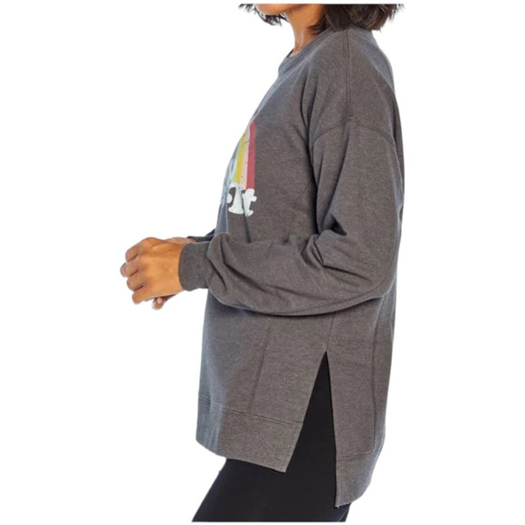 Wildfox NWT Easy Does It Sommers Sweatshirt Side Slits Drop Shoulder Size M - Picture 3 of 11